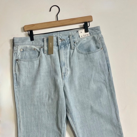 NWT!! J. CREW Mid-Rise Straight Jeans Montauk Wash Denim Classic Preppy Size 30 - Picture 5 of 16